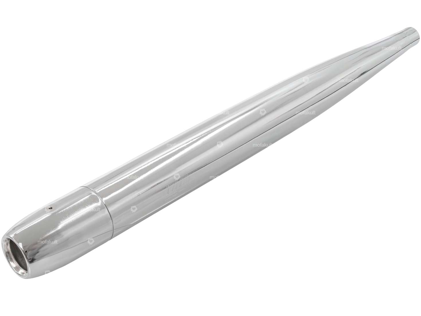 Sigaro Bullet Ø 28 / 70 mm cromo (scarico reso) Carousel Image 1