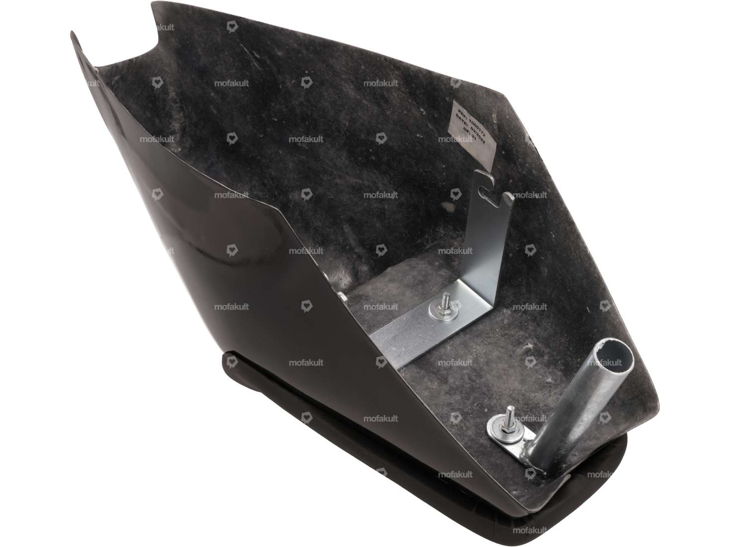 Guscio della sella in poliestere da corsa nero Carousel Image 2