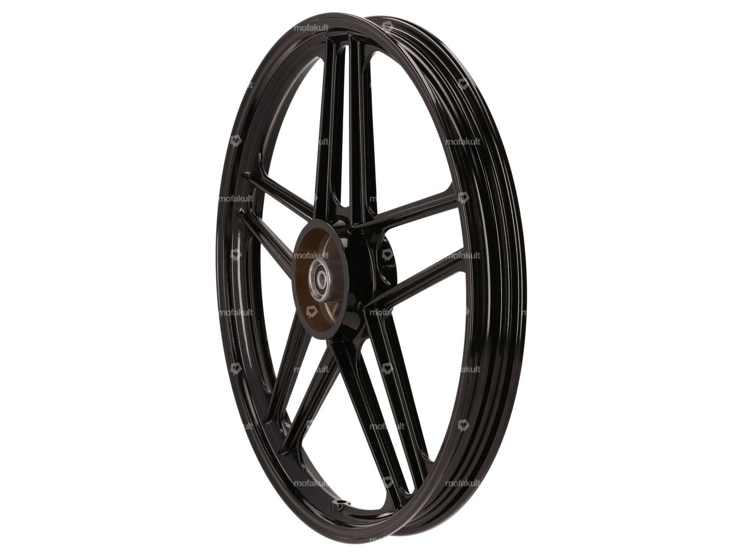 Ruota 17" anteriore (5 raggi) alluminio nero | Honda Camino Carousel Image 1