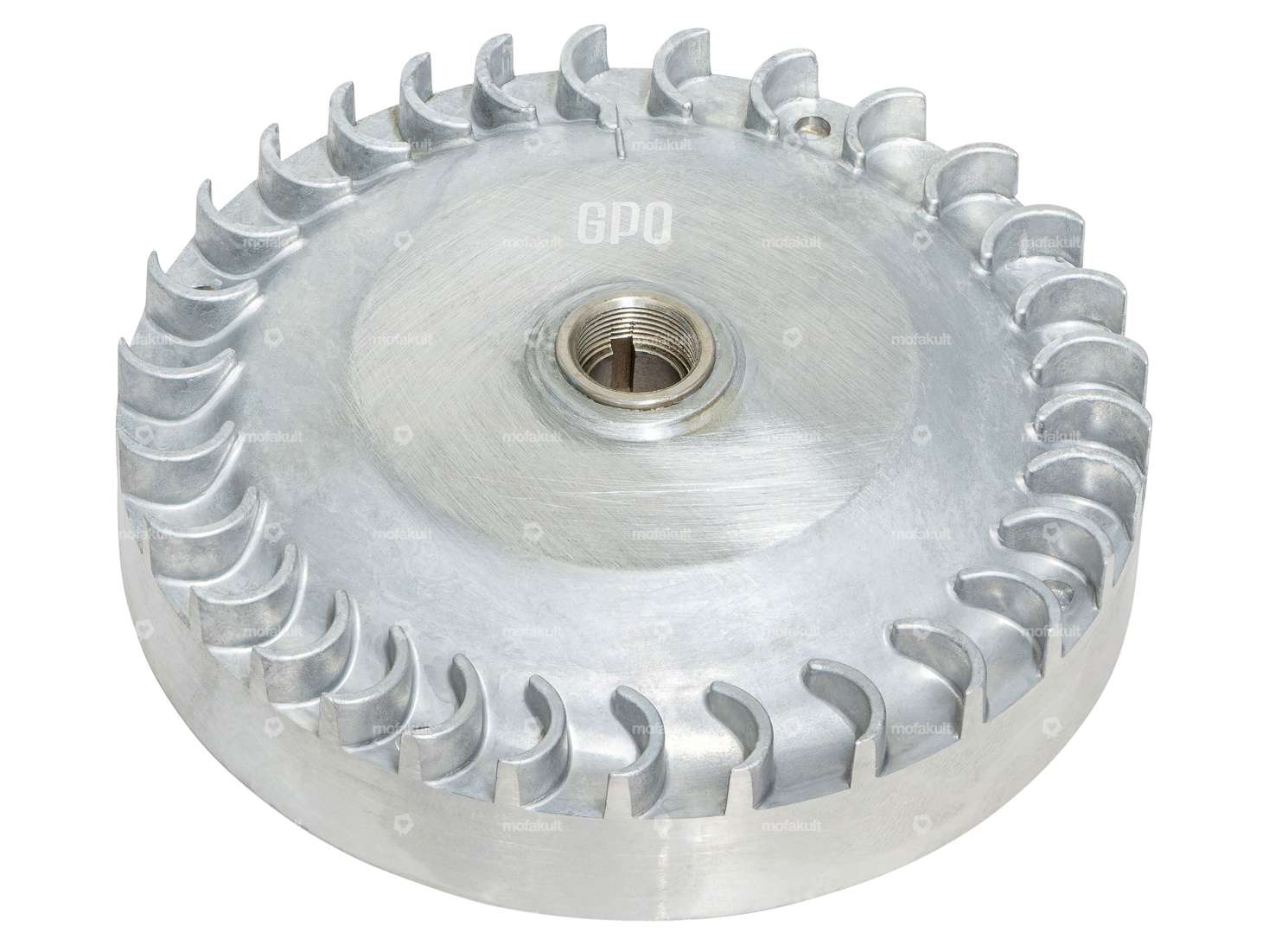 GPO Schwungrad 1300 g Drehschieber-Welle elektronische Zündung | Piaggio Ciao, SI, Bravo, Boxer Carousel Image 1