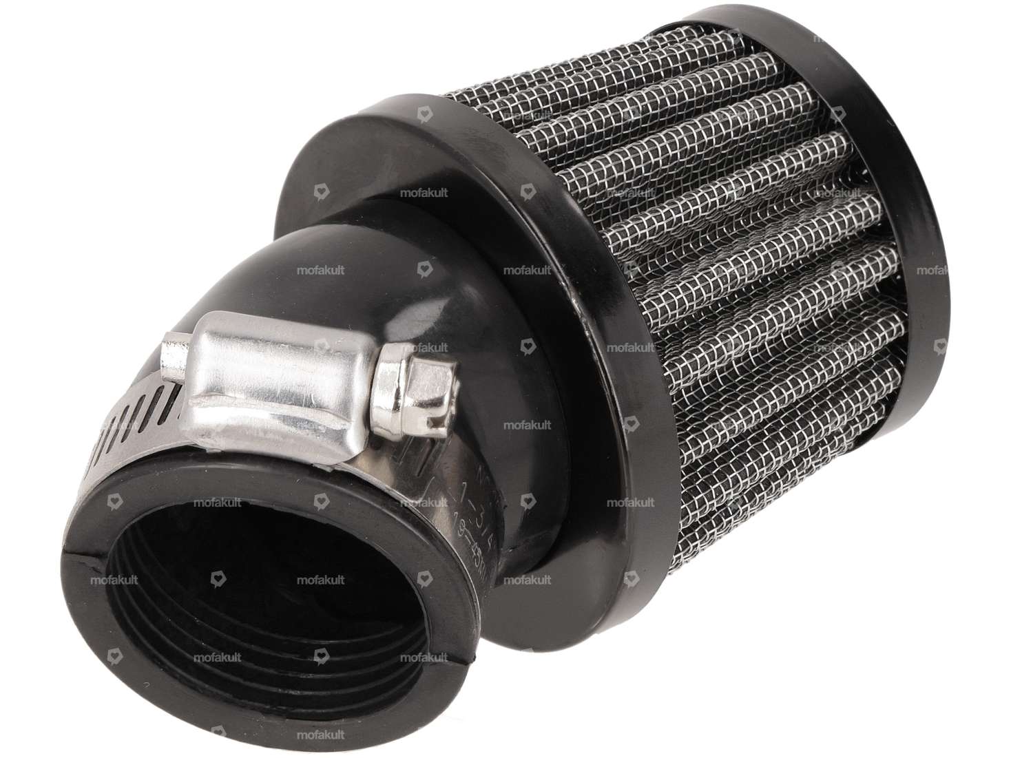 66HEROES Filtro aria a fungo 45° griglia nera Dell'Orto PHBG (Ø=34 mm) Carousel Image 1