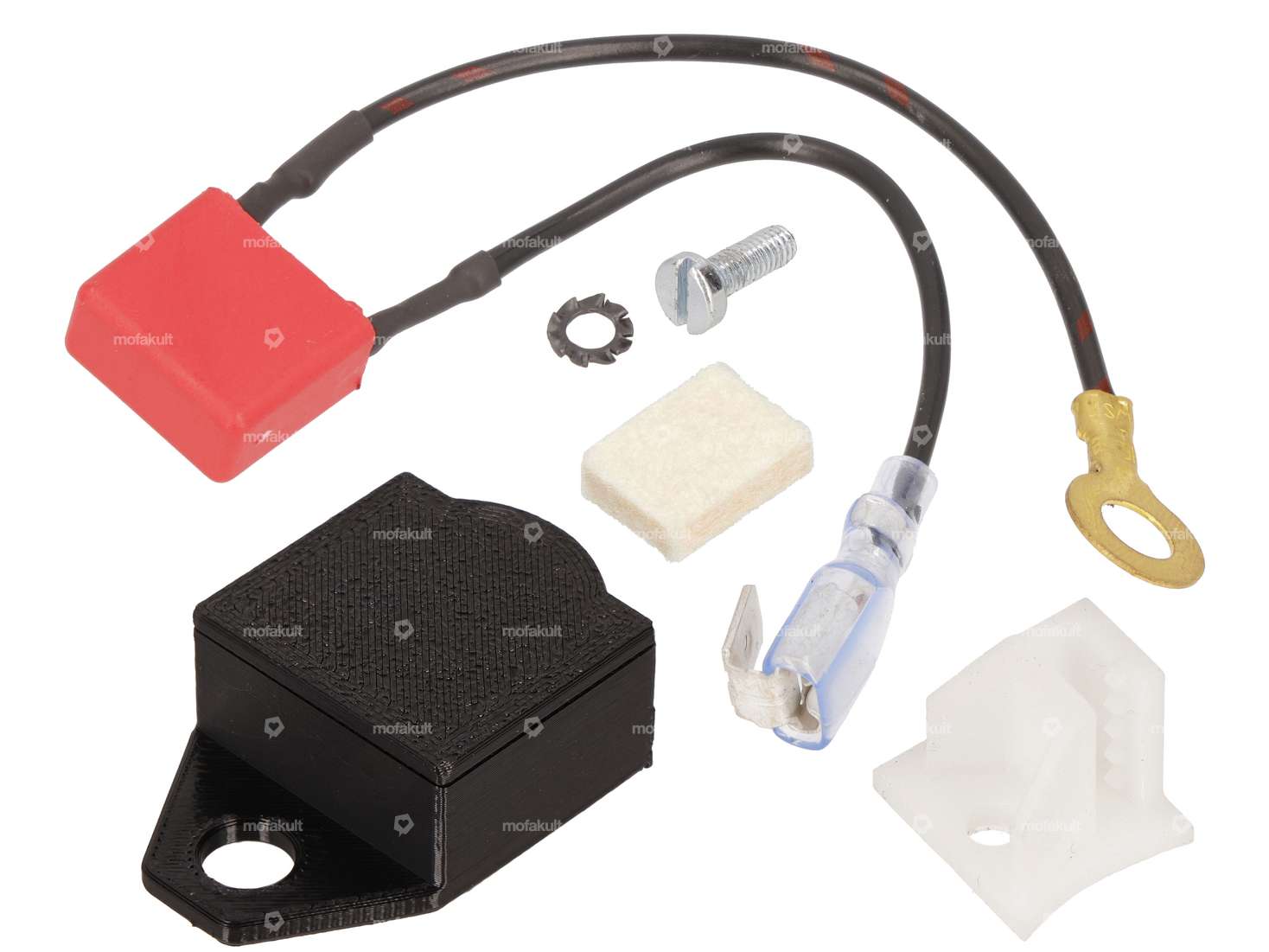 Kondensator-Set Zündung aussenliegend | Piaggio Ciao, SI, Bravo, Boxer Carousel Image 1