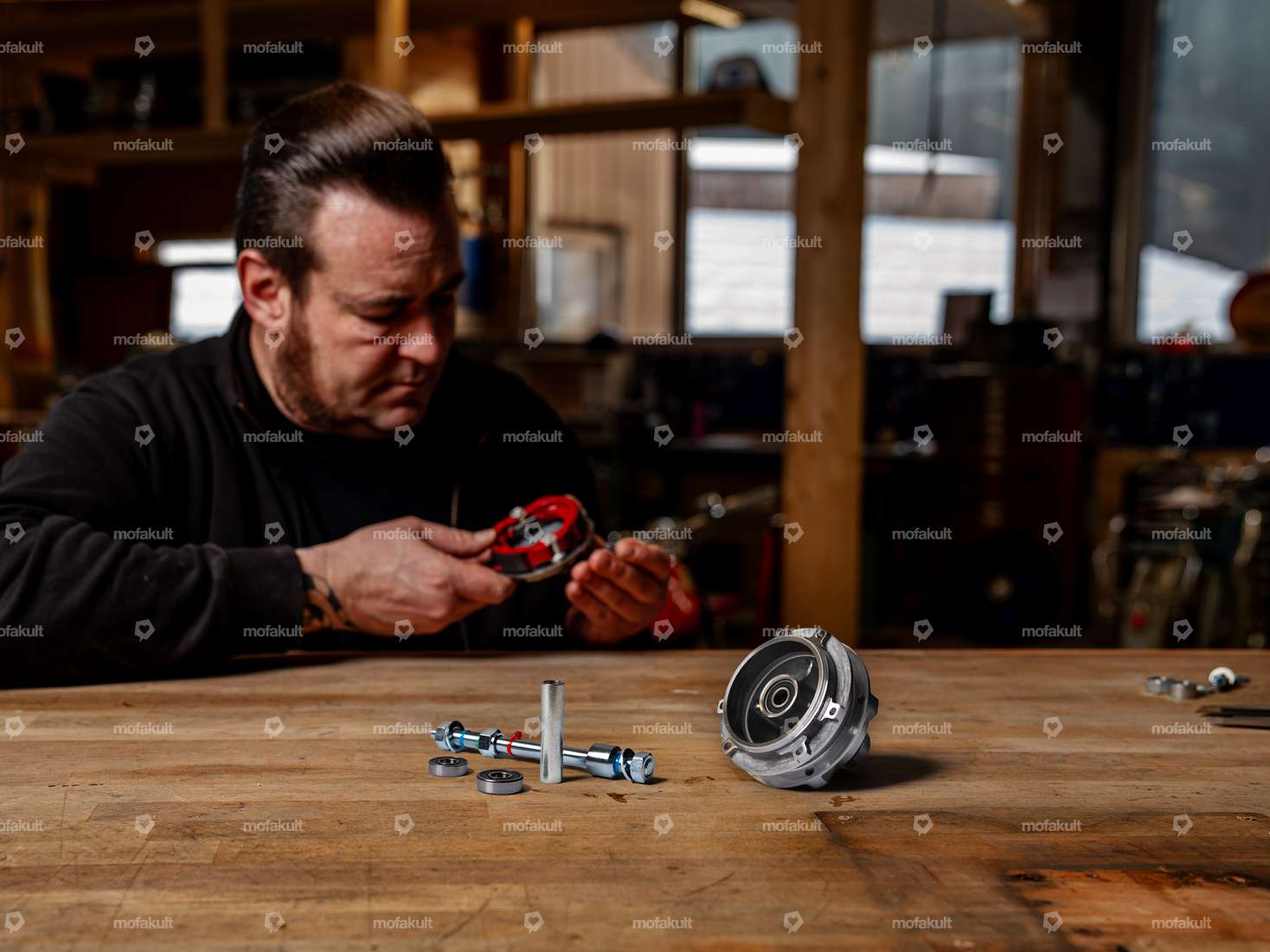 Siggnature Nabenrevision Grimeca Gussrad hinten | Puch Maxi Carousel Image 1