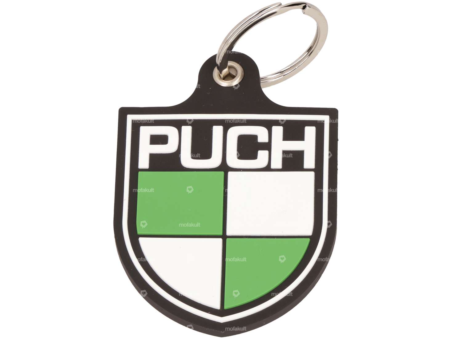 ciondolo portachiavi mk-Merch con stemma "PUCH" in gomma Carousel Image 1