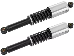 Ammortizzatore 36 cm cromo/nero con tappo di copertura Ammortizzatore 36 cm cromo/nero con tappo di copertura