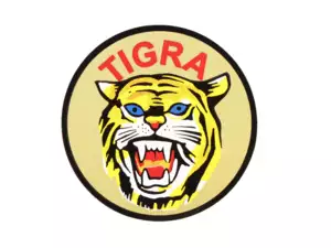 Adesivo «TIGRA» con stemma, Ø 44 mm | Tigra Pionier Adesivo «TIGRA» con stemma, Ø 44 mm | Tigra Pionier