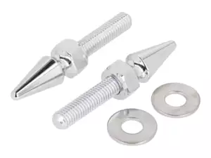 66HEROES bullone con dado a punta M8 piastra forcella cromo (coppia) 66HEROES bullone con dado a punta M8 piastra forcella cromo (coppia)