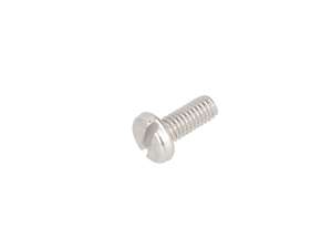Vite M4x10 a testa piatta con intaglio in acciaio inox Vite M4x10 a testa piatta con intaglio in acciaio inox