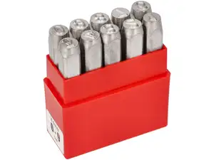 Set di numeri di impatto 6 mm 10 pz. Set di numeri di impatto 6 mm 10 pz.