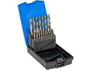 Set di punte elicoidali BGS da 19 pezzi HSS Set di punte elicoidali BGS da 19 pezzi HSS