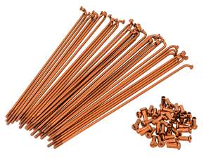 GPO 19" Speichen-Set inkl. Nippel (2.9 x 212 mm) orange GPO 19" Speichen-Set inkl. Nippel (2.9 x 212 mm) orange