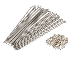 WWS 17" Speichen-Set inkl. Nippel (2.6 x 190 mm) 125° Inox | Puch MS / MV, Kreidler Flory WWS 17" Speichen-Set inkl. Nippel (2.6 x 190 mm) 125° Inox | Puch MS / MV, Kreidler Flory