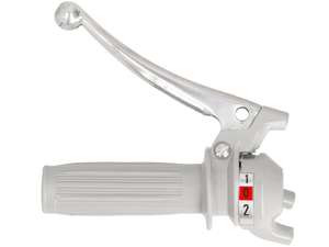 Schaltgriff 2-Gang (Magura Nachbau) grau / grau Schaltgriff 2-Gang (Magura Nachbau) grau / grau