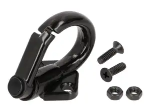 Gancio portapacchi / gancio portacasco alluminio nero originale | Piaggio Ciao C24, SI, Bravo Gancio portapacchi / gancio portacasco alluminio nero originale | Piaggio Ciao C24, SI, Bravo