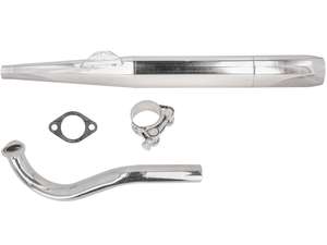 Sigaro di scarico 28 / 70 mm cromato | Puch Supermaxi LG1/LG2 Sigaro di scarico 28 / 70 mm cromato | Puch Supermaxi LG1/LG2
