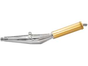 Silenziatore Biturbo 28 mm cromo/oro Silenziatore Biturbo 28 mm cromo/oro