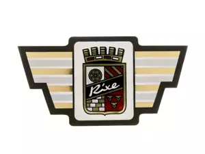 Adesivo con emblema del tubo di sterzo Rixe (65 x 35 mm) Adesivo con emblema del tubo di sterzo Rixe (65 x 35 mm)