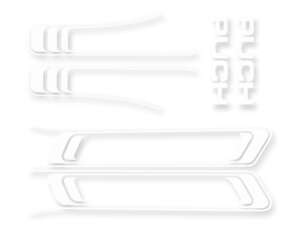 Kit adesivo serbatoio & telaio bianco trama lamina | Puch Maxi S Kit adesivo serbatoio & telaio bianco trama lamina | Puch Maxi S