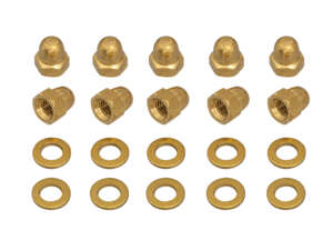 66HEROES Set di dadi e rondelle M6 in ottone (10 pz.) 66HEROES Set di dadi e rondelle M6 in ottone (10 pz.)