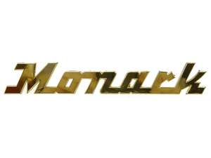 Scritta "Monark" in ottone Scritta "Monark" in ottone