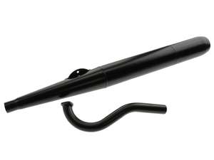 Auspuff Zigarre 28 mm schwarz | Puch Maxi S, N / X30 NS, NL Auspuff Zigarre 28 mm schwarz | Puch Maxi S, N / X30 NS, NL