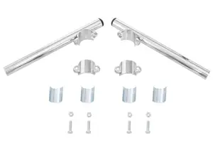 Manubrio stub 25 cm cromato (28 - 30 mm gamba forcella) Manubrio stub 25 cm cromato (28 - 30 mm gamba forcella)