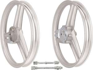 Set di ruote 17" argento fuso (3/6 raggi) | Peugeot 103 Set di ruote 17" argento fuso (3/6 raggi) | Peugeot 103