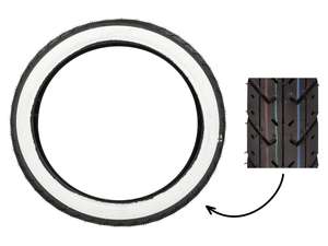 Pneumatici KENDA 2.50 x 16" K327 semislick a parete bianca Pneumatici KENDA 2.50 x 16" K327 semislick a parete bianca