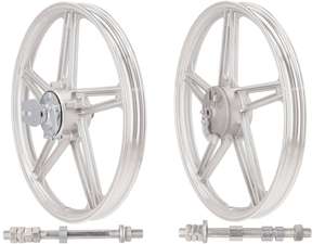 Set di ruote 17" argento fuso (5 razze) | Peugeot 103 Set di ruote 17" argento fuso (5 razze) | Peugeot 103