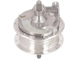 LELEU mozzo ruota raggi anteriore 28 fori con piastra ancoraggio & asse | Puch Maxi N, X30 LELEU mozzo ruota raggi anteriore 28 fori con piastra ancoraggio & asse | Puch Maxi N, X30