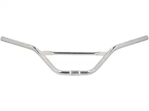 Attacco manubrio 15 cm curvo con puntone cromato Attacco manubrio 15 cm curvo con puntone cromato