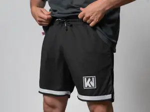 Pantaloncini KULTWEAR "Crew" in rete nero / bianco Pantaloncini KULTWEAR "Crew" in rete nero / bianco