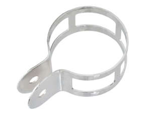 Fascetta di scarico 60 mm scanalata cromata Fascetta di scarico 60 mm scanalata cromata
