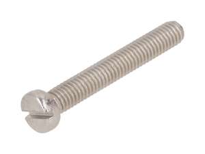 Vite M6x40 testa cilindro con intaglio in acciaio inox Vite M6x40 testa cilindro con intaglio in acciaio inox