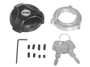 Tappo di rifornimento carburante bloccabile con bocchettone di riempimento avvitato Tappo di rifornimento carburante bloccabile con bocchettone di riempimento avvitato