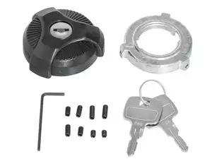Tappo di rifornimento carburante bloccabile con bocchettone di riempimento avvitato Tappo di rifornimento carburante bloccabile con bocchettone di riempimento avvitato