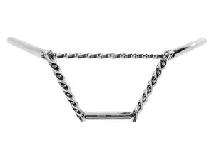 Lenker Gabelplatte 20 cm gedreht mit Strebe Chrom Lenker Gabelplatte 20 cm gedreht mit Strebe Chrom