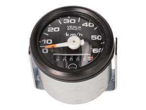 Tacho 60 km/h Ø 48 mm (Veglia-Nachbau) schwarz | Piaggio Ciao, SI, Bravo, Boxer Tacho 60 km/h Ø 48 mm (Veglia-Nachbau) schwarz | Piaggio Ciao, SI, Bravo, Boxer