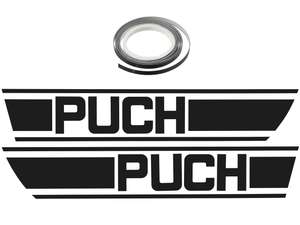 Klebersatz Tank schwarz Folienplot | Puch X30 Klebersatz Tank schwarz Folienplot | Puch X30