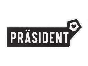 Adesivo mk-Merch "PRÄSIDENT" 25 x 100 mm Adesivo mk-Merch "PRÄSIDENT" 25 x 100 mm