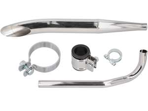Set di scarico Sidepipe Ø 28 / 60 mm cromo | Sachs 503 Set di scarico Sidepipe Ø 28 / 60 mm cromo | Sachs 503