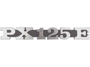 Coperchio laterale emblema RMS sinistro "PX 125 E" in alluminio | Vespa PX125 Coperchio laterale emblema RMS sinistro "PX 125 E" in alluminio | Vespa PX125