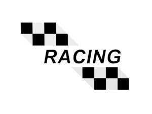 Adesivo serbatoio «RACING» nero | Puch X30 NG-2AH Adesivo serbatoio «RACING» nero | Puch X30 NG-2AH