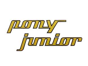 adesivo "pony junior" oro 97 x 40 trama foil | Sachs Pony Junior adesivo "pony junior" oro 97 x 40 trama foil | Sachs Pony Junior