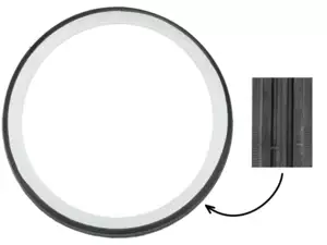 Fortune 1.75 x 19" tire F-750 2.P.R. friction roller whitewall | Solex Fortune 1.75 x 19" tire F-750 2.P.R. friction roller whitewall | Solex