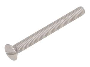 Vite M6x60 a testa svasata a lente, con asola, in acciaio inossidabile Vite M6x60 a testa svasata a lente, con asola, in acciaio inossidabile