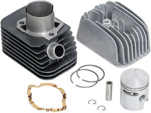 Olympia 43 mm Zylinderkit inkl. Kopf 12 mm KoBo | Piaggio Ciao, Bravo, Boxer Olympia 43 mm Zylinderkit inkl. Kopf 12 mm KoBo | Piaggio Ciao, Bravo, Boxer