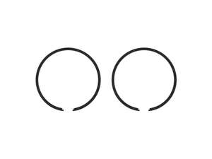 Airsal piston rings 38x1.5 mm black (pair) | Tomos Airsal piston rings 38x1.5 mm black (pair) | Tomos