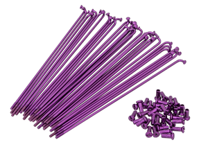 GPO 17" Speichen-Set inkl. Nippel (2.9 x 188 mm) violett GPO 17" Speichen-Set inkl. Nippel (2.9 x 188 mm) violett