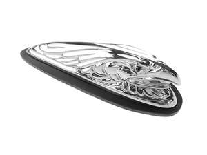 Figura ornamentale aquila cromata Figura ornamentale aquila cromata